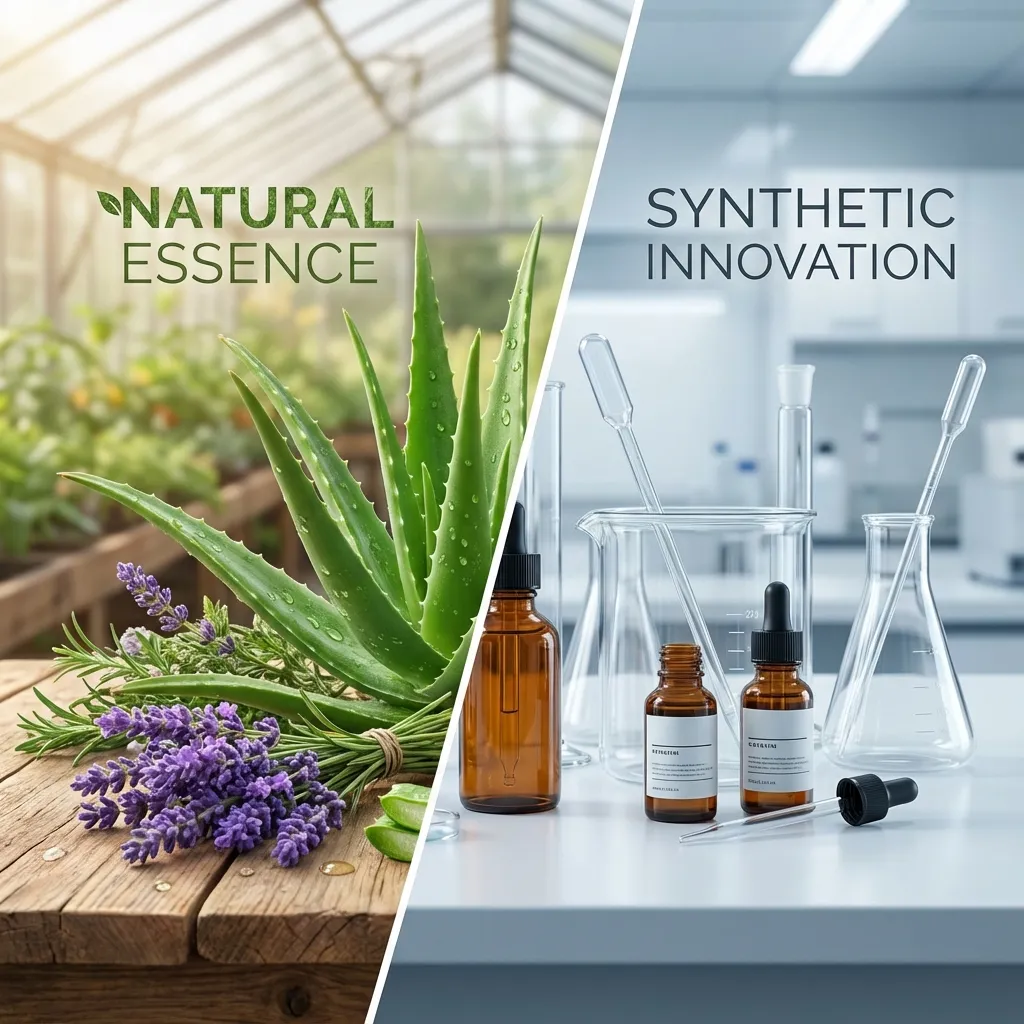 Natural vs synthetic beauty ingredients comparison